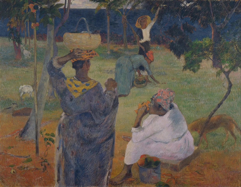Frugtplukning, eller Ved Mangoerne - Paul Gauguin
