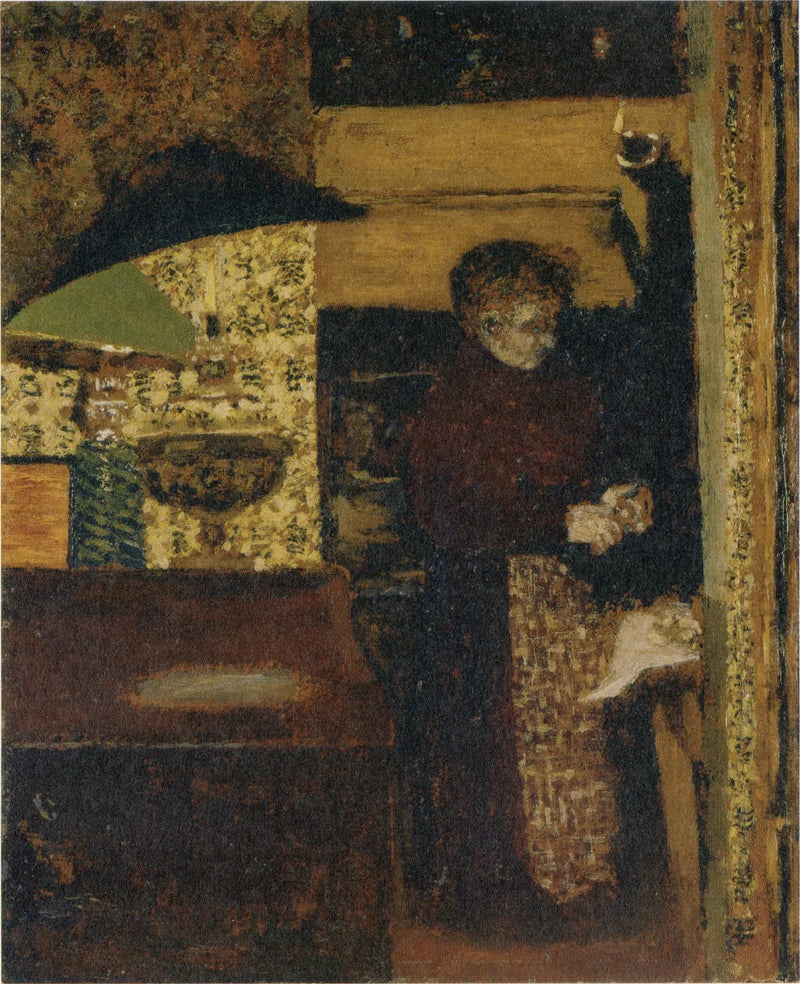 Kogepladen, Madame Vuillard skæller kartofler - Édouard Vuillard