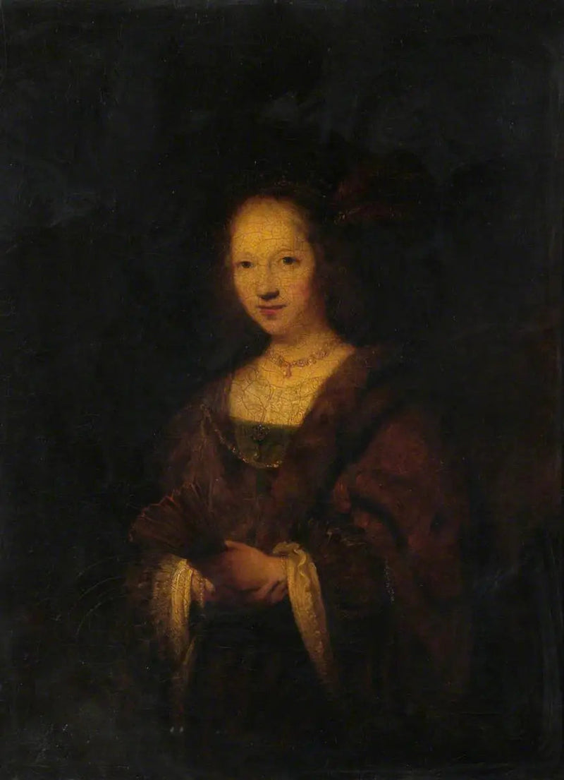 Damen med fanen (efter Rembrandt) - Joshua Reynolds