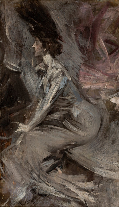 Den siddende dame (Samtale) - Giovanni Boldini