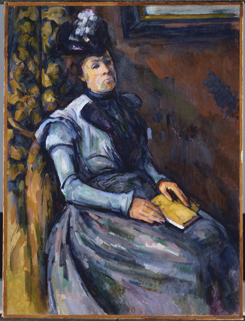 Damen med bogen - Paul Cézanne