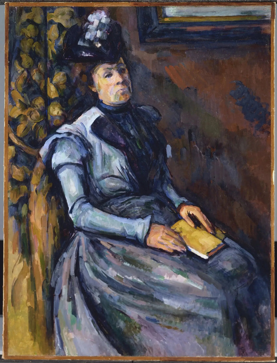 Damen med bogen - Paul Cézanne