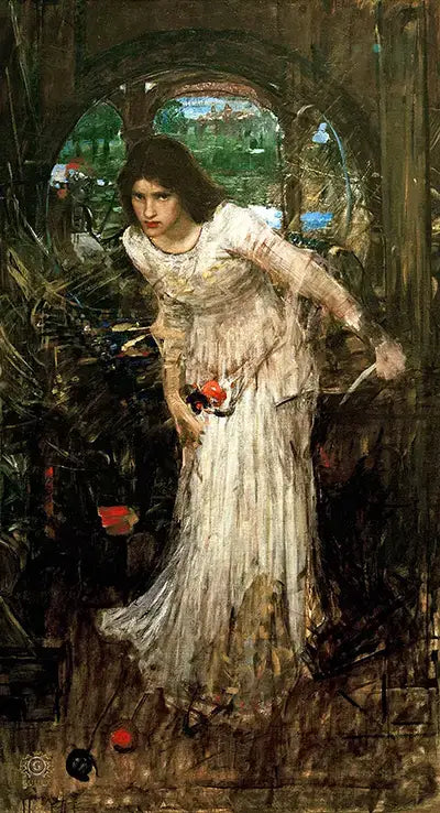 Reproduction du tableau « La Dame de Shalott - John William Waterhouse » par Alpha Reproduction en peinture à l’huile