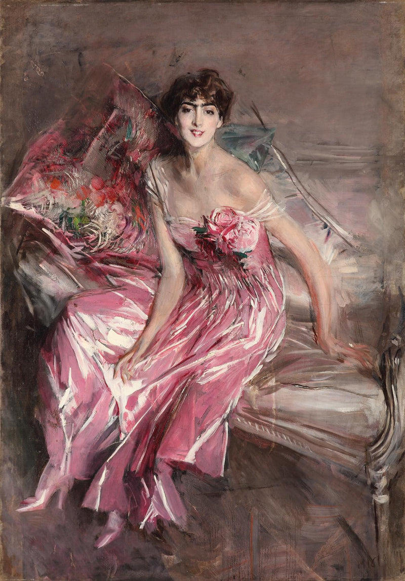 Damen i rosa - Giovanni Boldini