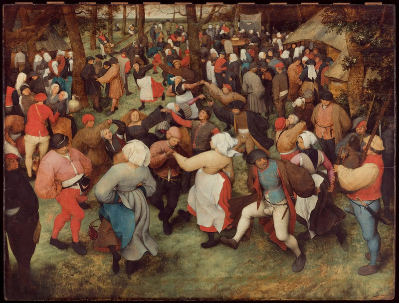 Bryllupsdans i det fri - Pieter Brueghel den Ældre