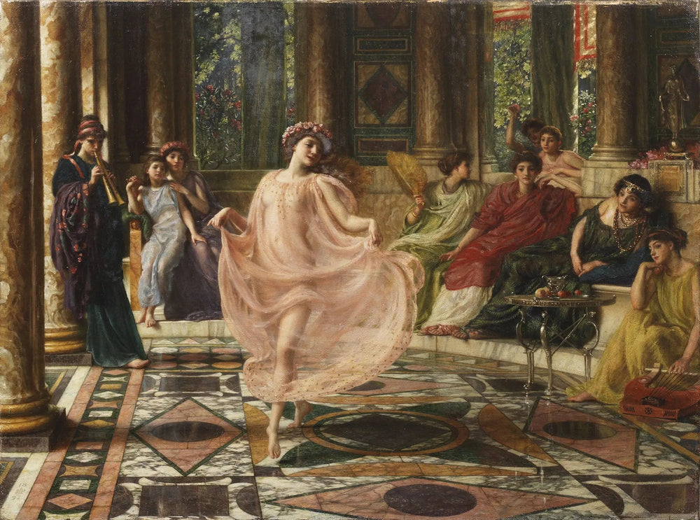 La danse ionienne - Edward Poynter image 1 copie peinte à la main à l’huile