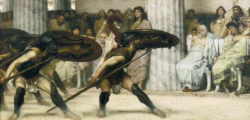 Den pyrrhiske dans - Lawrence Alma-Tadema