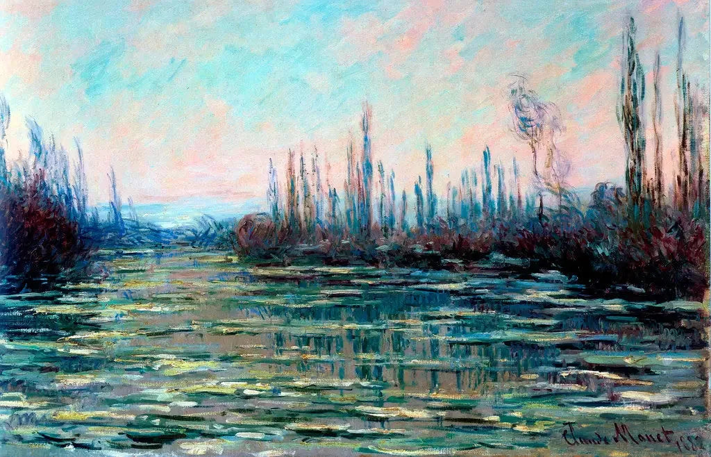 La Débâcle - Claude Monet image 1 copie peinte à la main à l’huile