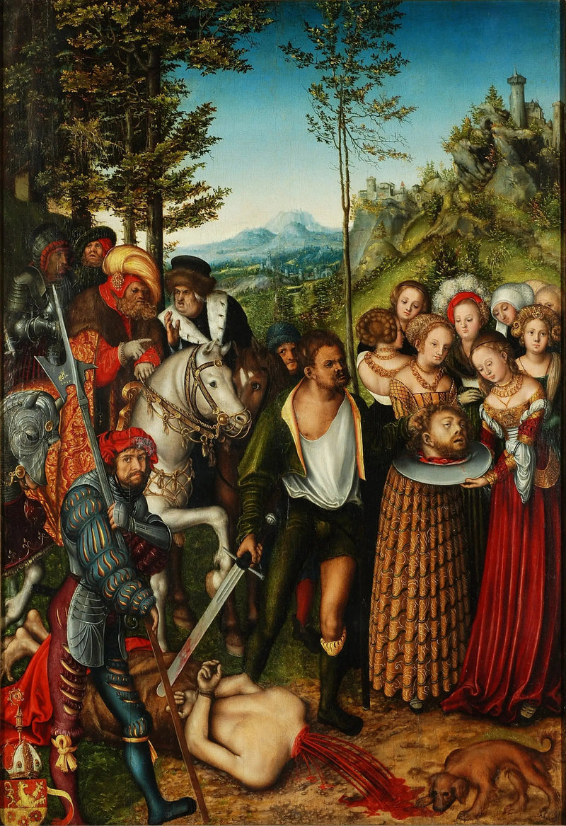 Johannes Døbers halshugning - Lucas Cranach den Ældre