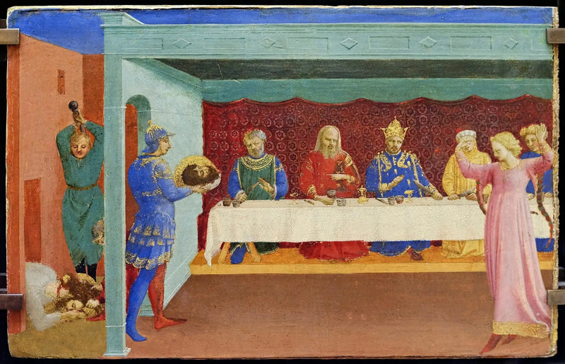 La Décollation de saint Jean Baptiste og Hérodes Gilde - Fra Angelico