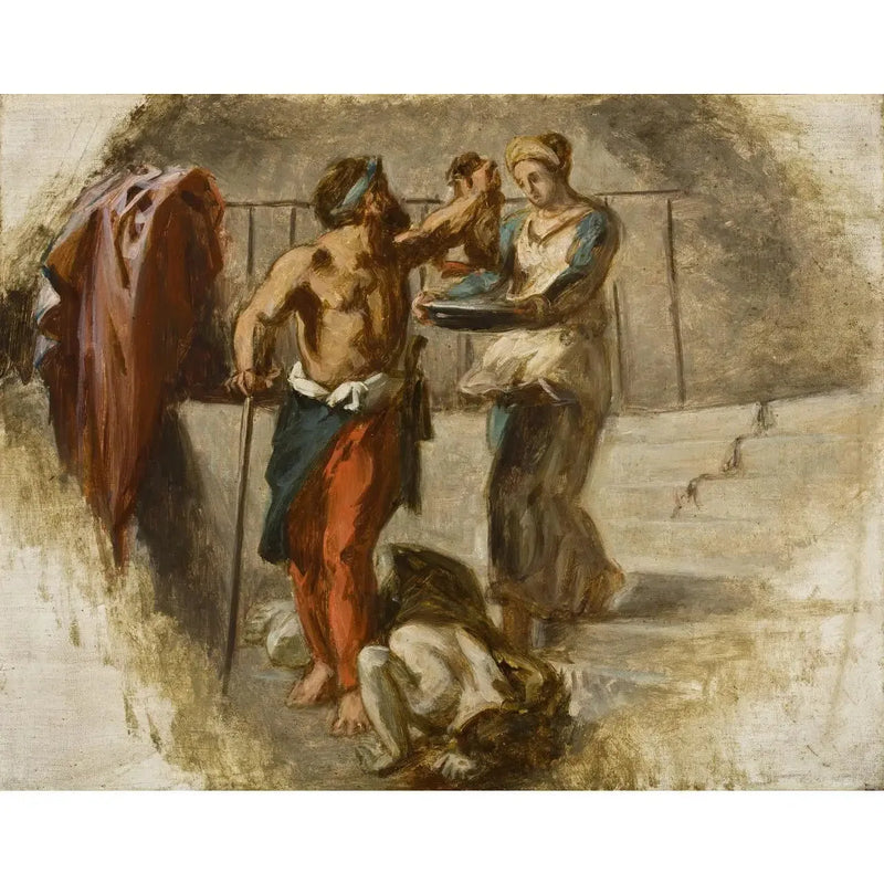 Johannes Døberens Hoved - Eugène Delacroix