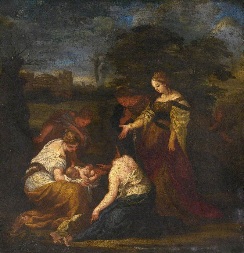 Opdagelsen af Moses i sivene - Pietro da Cortona