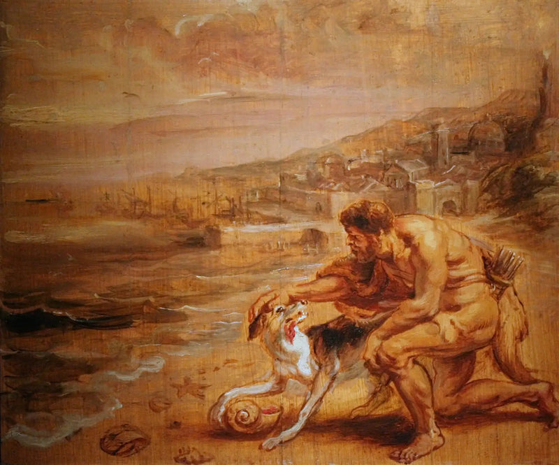 Opdagelsen af purpuren - Peter Paul Rubens
