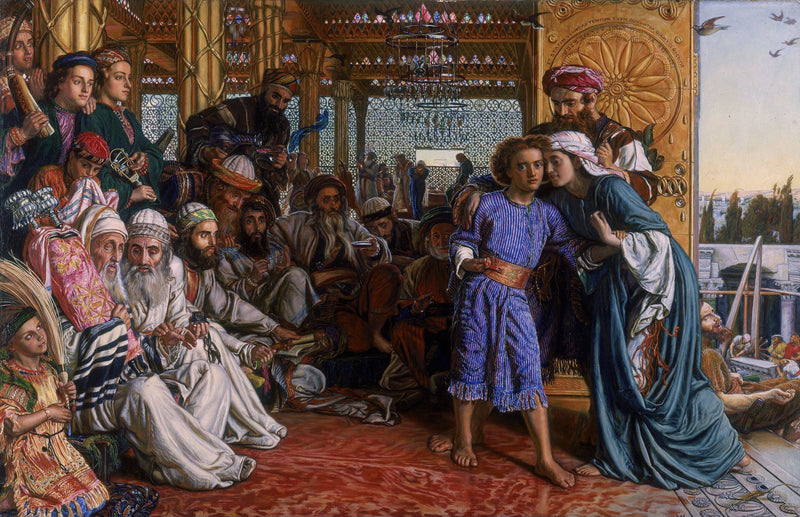 Opdagelsen af frelseren i templet - William Holman Hunt