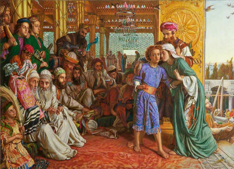 Opdagelsen af Frelseren i Templet - William Holman Hunt