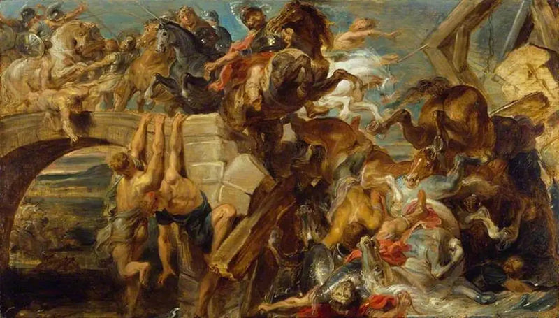 Maxence's nederlag og død - Peter Paul Rubens