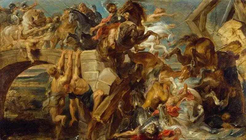 Maxence's nederlag og død - Peter Paul Rubens
