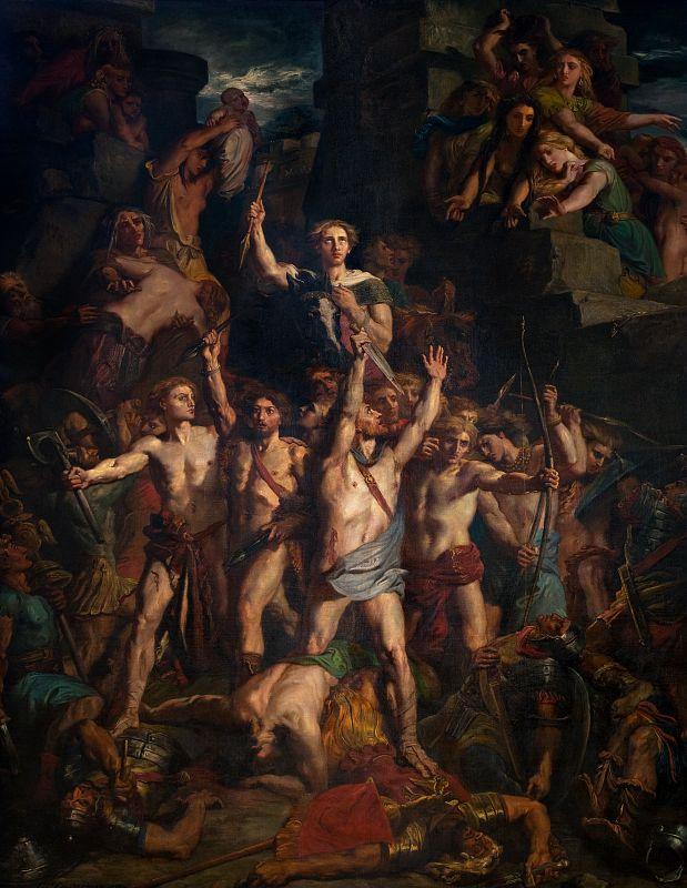 La Défense des Gaules af Vercingétorix - Théodore Chassériau