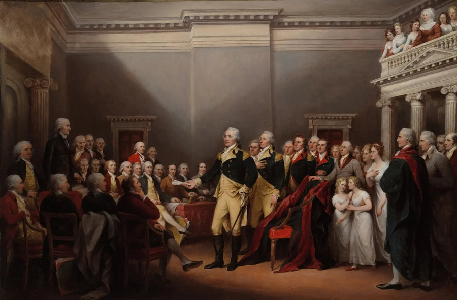 General Washingtons afsked, den 23. december 1783 - John Trumbull