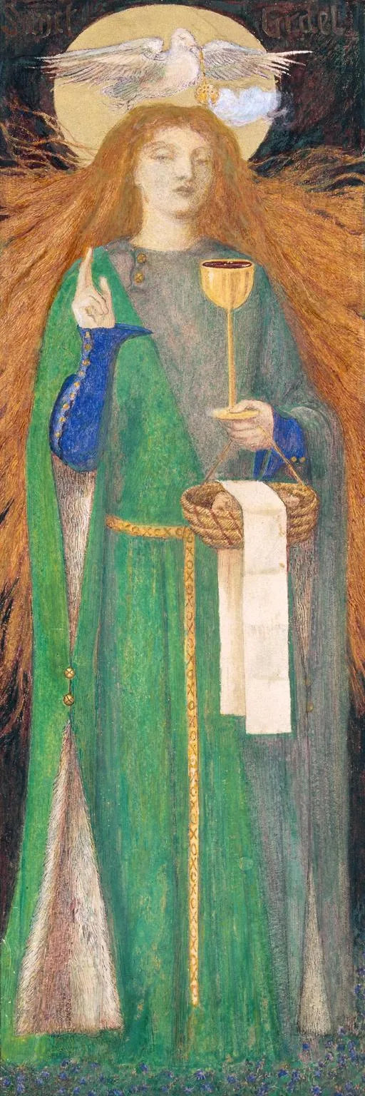 La Demoiselle de Sanct Grael - Dante Gabriel Rossetti