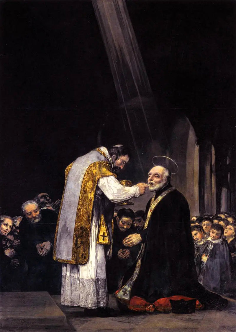 Den sidste kommunion af Sankt Joseph Calasanz - Francisco de Goya