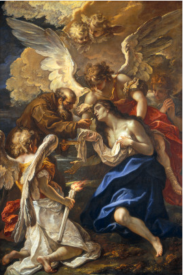Den sidste kommunion af hellige Marie fra Egypten - Sebastiano Ricci