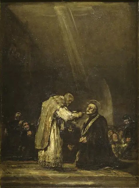 Den sidste kommunion af San José de Calasanz - Francisco de Goya