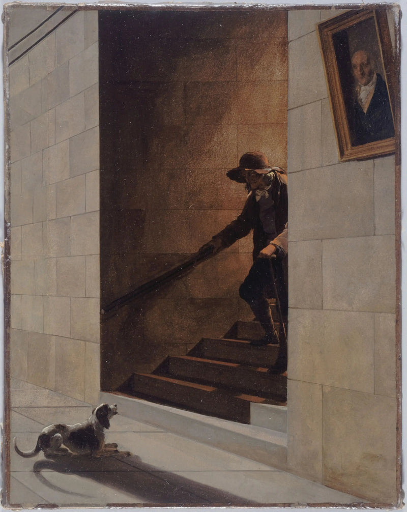 Trappenedgangen - Louis-Léopold Boilly