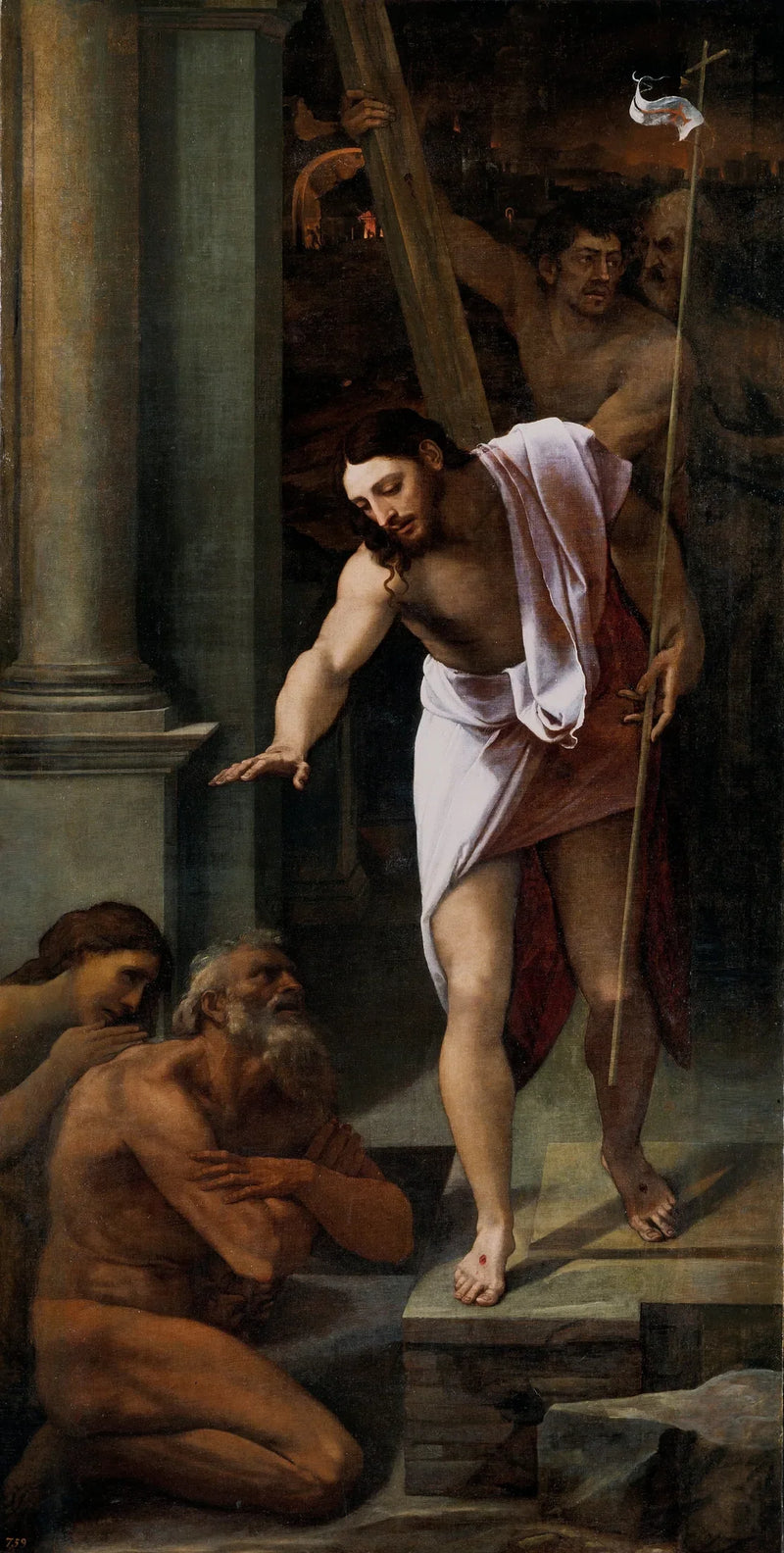 Kristi nedstigning til limboet - Sebastiano del Piombo