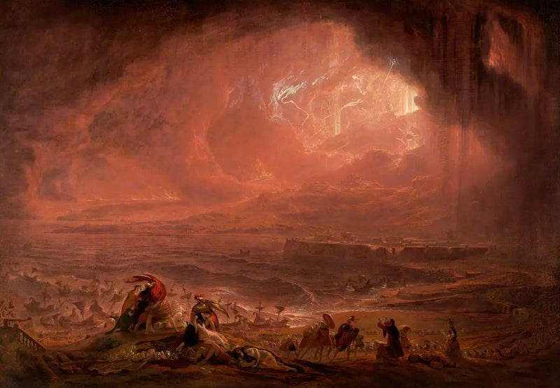 Ødelæggelsen af Herculaneum og Pompeji - John Martin