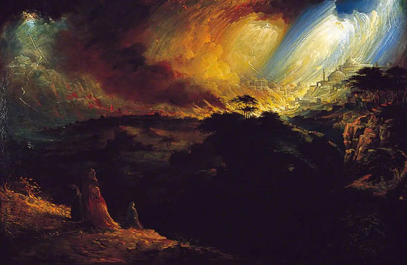 Sodomas og Gomorras ødelæggelse - John Martin