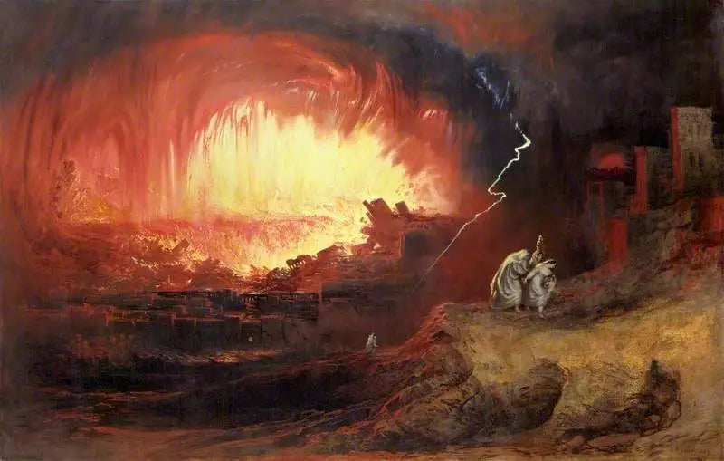 Sodoms og Gomorras ødelæggelse - John Martin