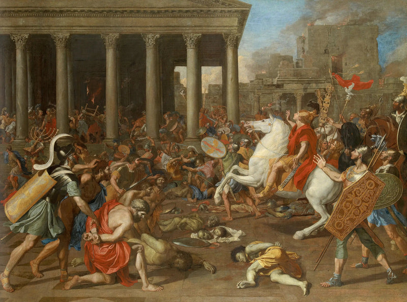 Templets ødelæggelse i Jerusalem - Nicolas Poussin