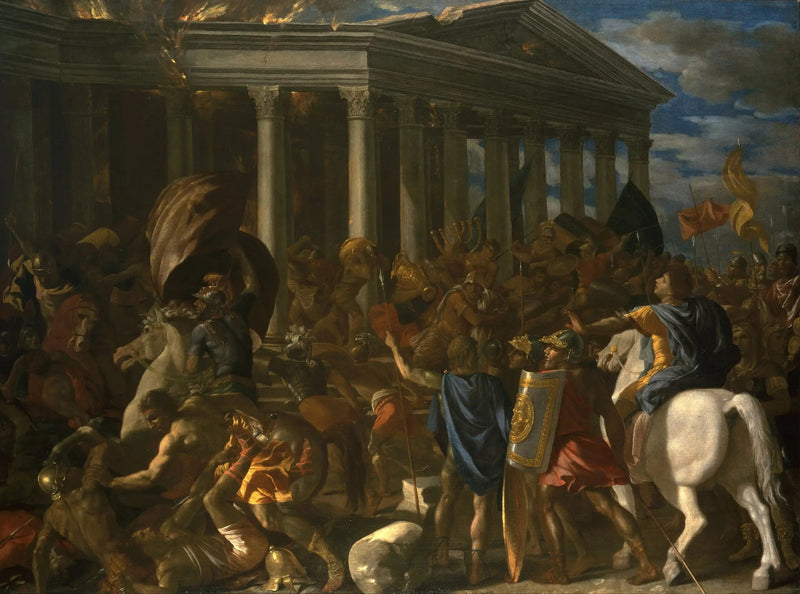 Templets ødelæggelse i Jerusalem - Nicolas Poussin