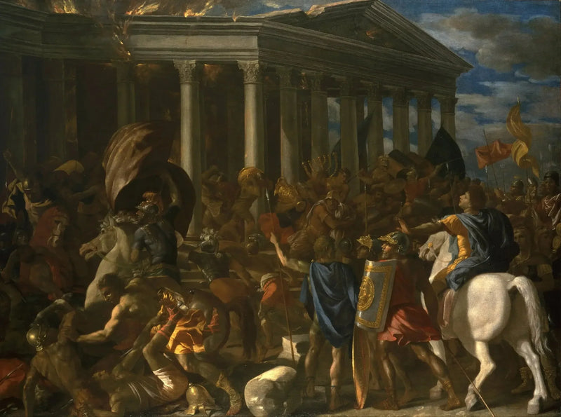 Templets ødelæggelse i Jerusalem - Nicolas Poussin