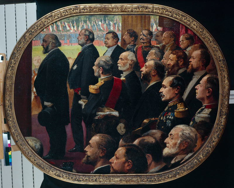 Udstedelsen af flagene, den 14. juli 1880 - Édouard Detaille