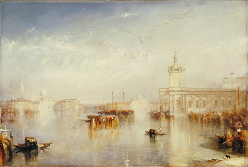 La Dogana, San Giorgio, Citella, fra Europapladsen - J. M. W. Turner