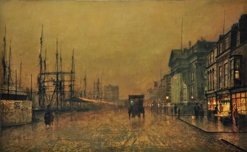 Liverpool told, set mod nord - John Atkinson Grimshaw
