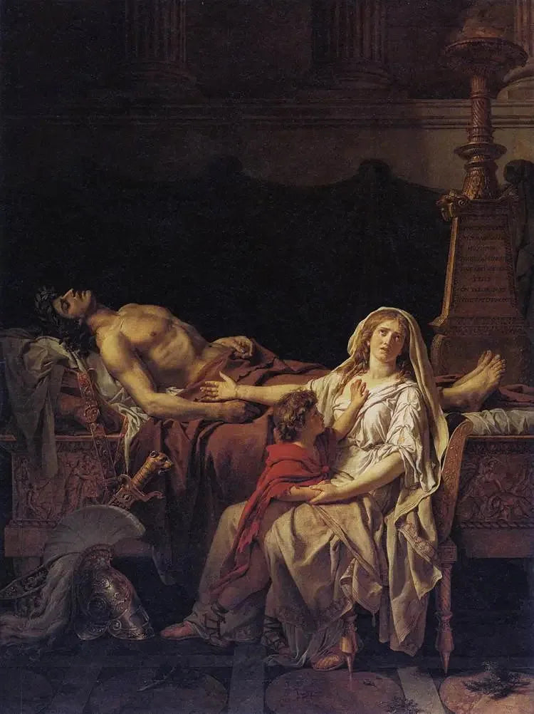 Andromaches Smerte - Jacques-Louis David