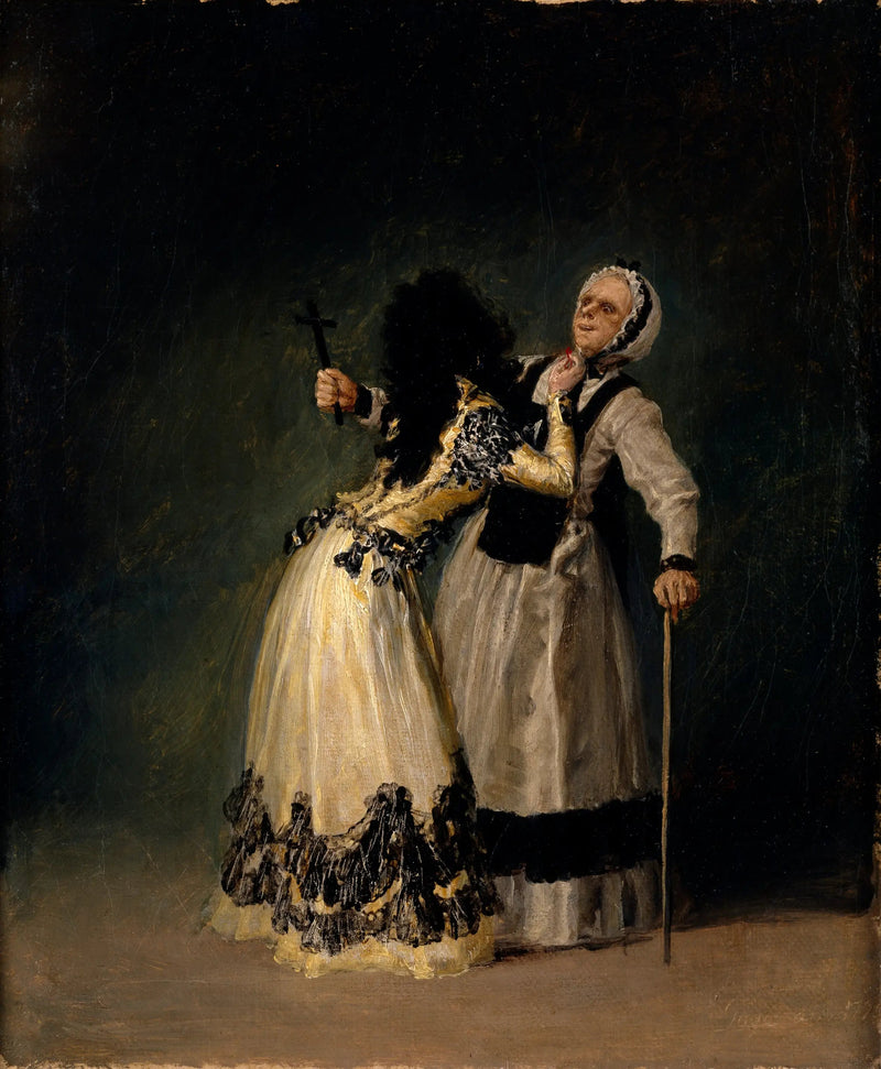 Hertuginde af Alba og bigoten - Francisco de Goya
