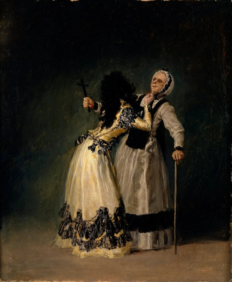 Hertuginde af Alba og bigoten - Francisco de Goya