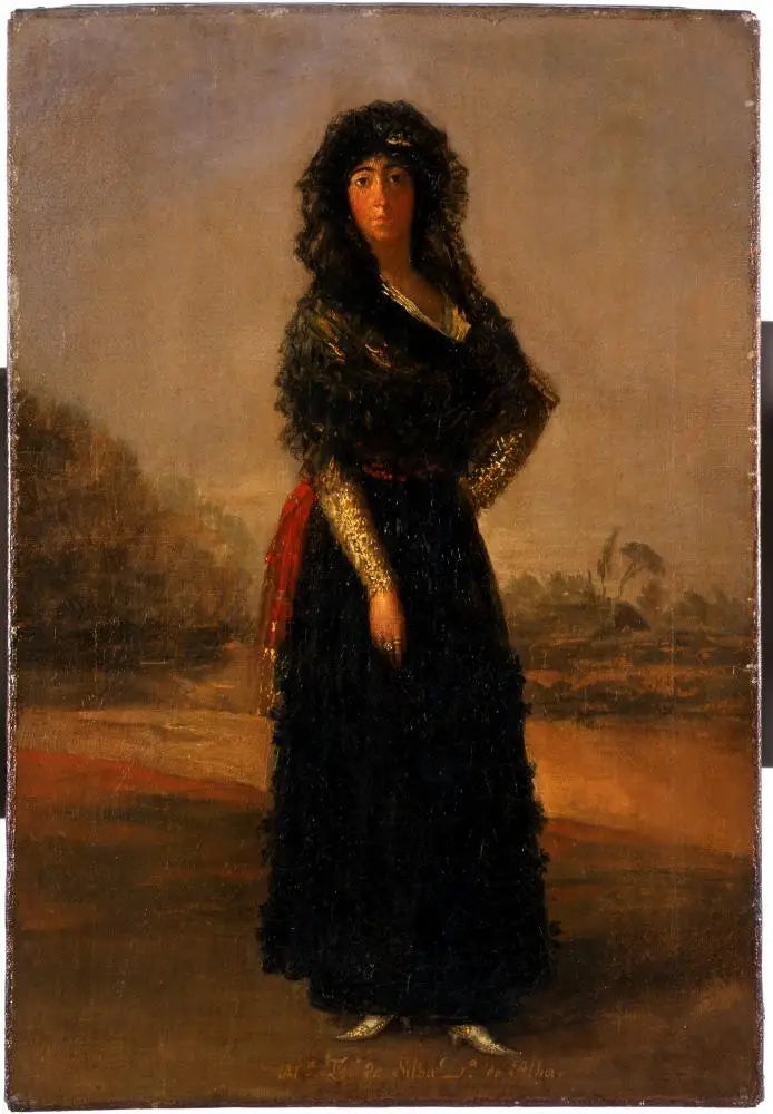 Hertuginden af Alba, skitse - Francisco de Goya