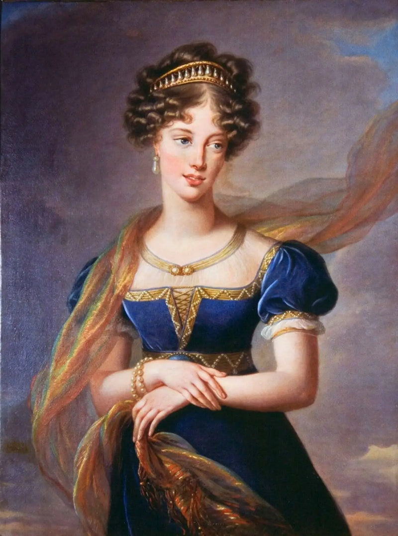 La duchesse de Berry en robe de velours bleu - Elisabeth Vigée Le Brun