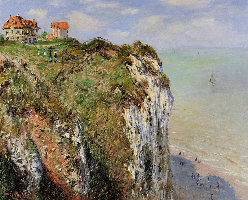 Klippen ved Dieppe - Claude Monet