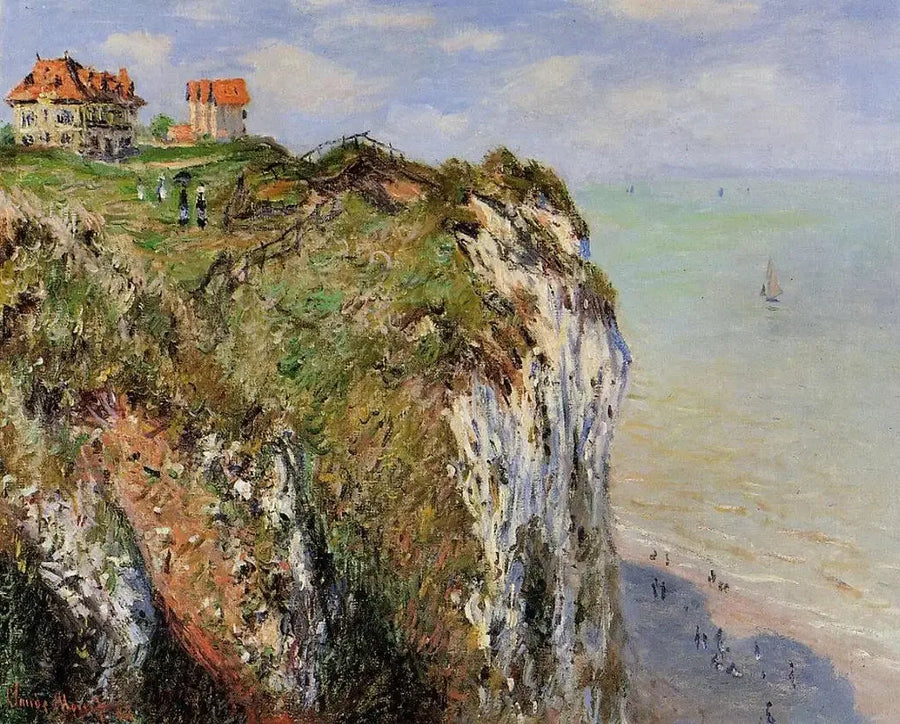 Klippen ved Dieppe - Claude Monet