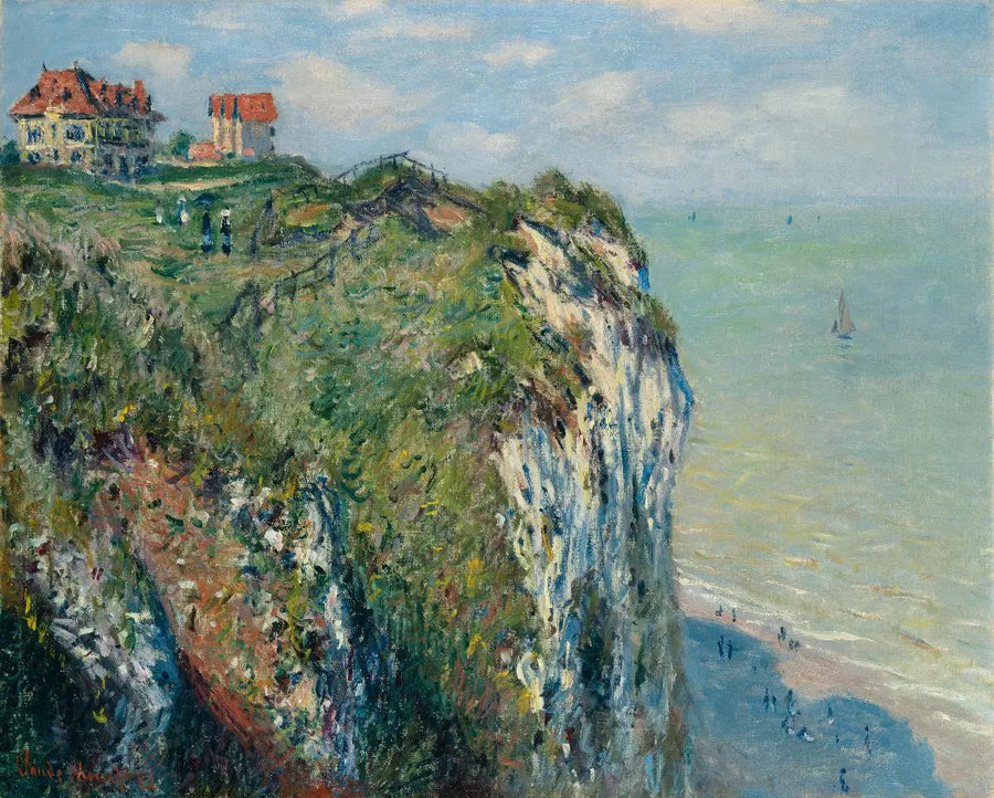 Klippen ved Dieppe - Claude Monet