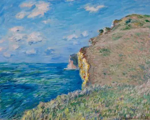La falaise à Fécamp - Claude Monet image 1 reproduction d’œuvre d’art à l’huile