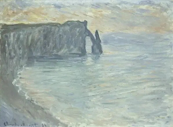 Aval-klippen med porten og nålen - Claude Monet