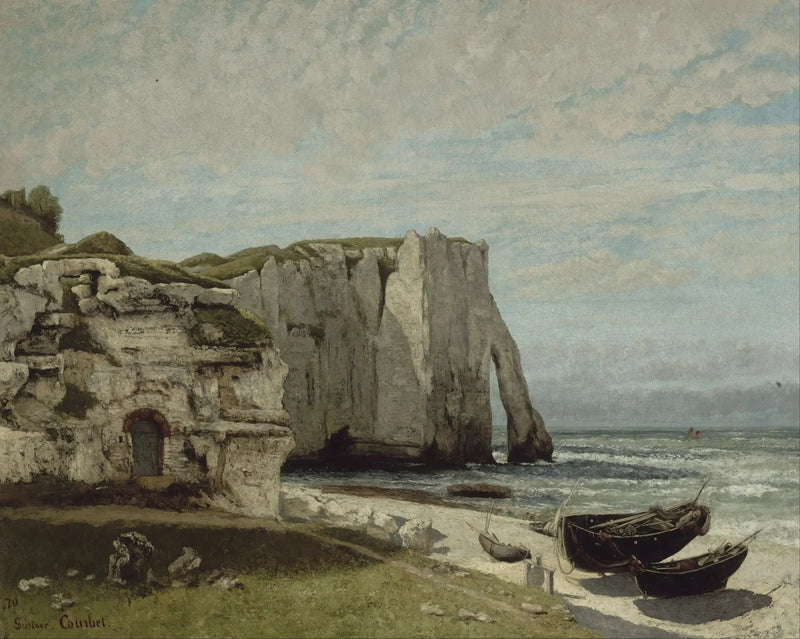 La Falaise d'Étretat efter stormen - Gustave Courbet