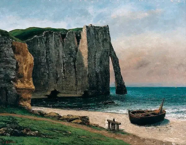 Étretat-klippen - Gustave Courbet